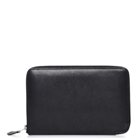 hermes azap combined wallet|HERMES Evergrain Azap GM Combined Wallet Black.